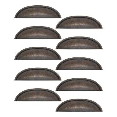 Imagem de Puxador Concha Puxador Armario Gaveta C Bronze Envelhecido