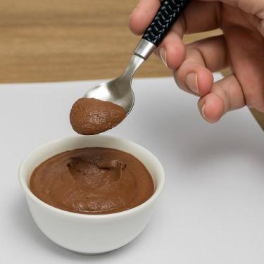 Imagem de Kit 6 Colher de Sobremesa Inox Linha Gramado Cozinha Sorvete Mouse Vis