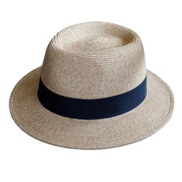 Imagem de Chapéu masculino de verão em forma macia, aba larga, praia, sol, proteção UV, chapéu de jazz feminino, cor cáqui profundo, rotina, 55-57 cm
