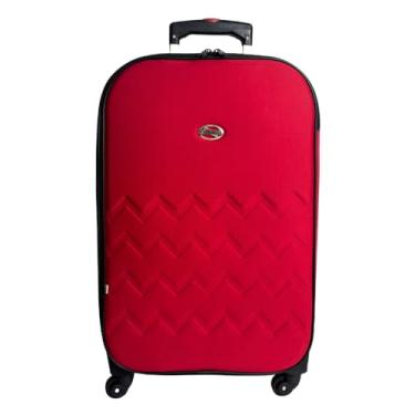 Imagem de Mala de viagem 23Kg Giratória 360° Forrada e Resistente (Vermelho)