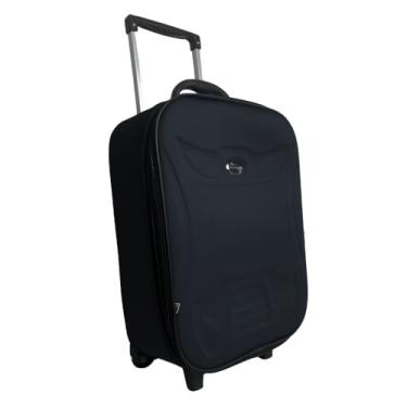 Imagem de Mala de bordo Viagem 10Kg padrão ANAC Com Expansor Forrada E Resistente (Preto)