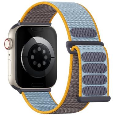 Imagem de Pulseiras femininas Lenrao de nylon para Apple Watch, séries 11/10/9/8/7/6/5/4 mm, 45 mm, 40 mm, 38 mm, 41 mm, 42 mm, 44 mm e 45 mm, ultra SE 3/2/1 Coffee