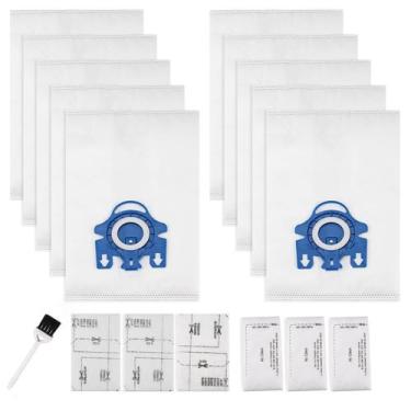 Imagem de Sacos de aspirador Improvedhand, 10 pacotes 3D Airclean para Miele GN