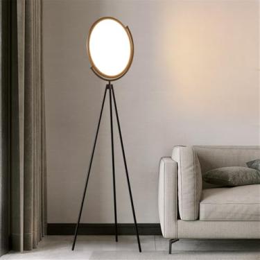 Imagem de Luminária de chão contemporânea de luxo, estilo retrô, para sala de estar, quarto, escritório, casa de campo, hotel ou residências. Design moderno e criativo com LED (Estilo 60).