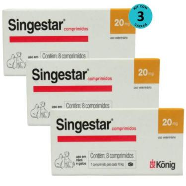 Imagem de Kit Singestar Konig com 8 Comprimidos Com 3 unidades - Ibasa