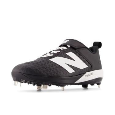 Imagem de New Balance FuelCell 4040 V8 Tênis de beisebol masculino de metal, Preto/branco, 8.5 Wide