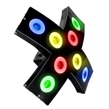 Imagem de Jogo De Luz 8 Canhão De Led Ritmico Iluminação - A.R Variedades Mt