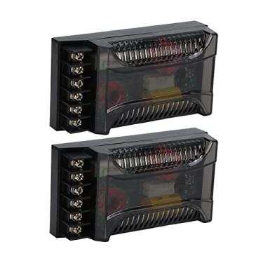 Imagem de Áudio do Carro Crossover Proteção contra Sobrecorrente Universal Alto-falante Divisor de Freqüência 2 Pçs Dissipação de Calor