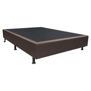 Imagem de Base Box Para Cama Viúva 128x188cm Liz S05 Sintético Marrom - Mpozenato