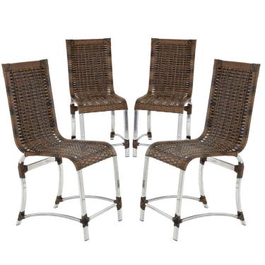 Imagem de 4 Cadeiras De Jantar Haiti Em Alumínio