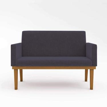 Imagem de Namoradeira Base Reforçada Sala Elegante Cinza