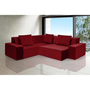 Imagem de Sofá De Canto Dubai 2,57x2,57m-vinho