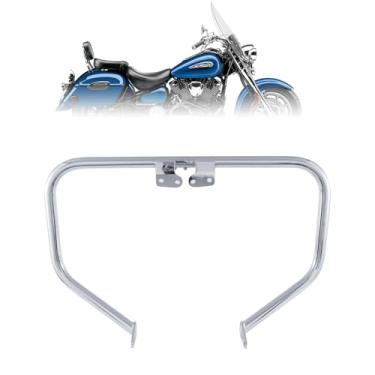 Imagem de Kinglemc Barra de proteção de motor para Yamaha XV1600 XV1700 XV 1600 XV 1700 RoadStar Wild Star Midnight Silverado Warrior (cromado)