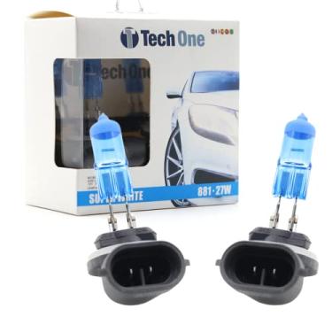 Imagem de Par Lampadas Super Brancas 881 (H27) 8500K 27W Tech One