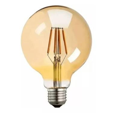Imagem de Lâmpada Âmbar De Led Filamento Bulbo Retrô Vintage 4w G125 - Dubai