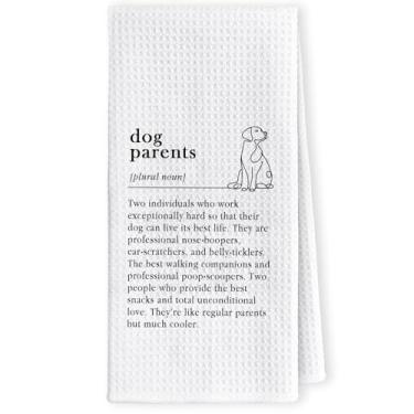 Imagem de LKETW Presentes para pais de cães, toalhas de cozinha - Amantes de cães, mãe, pai, dono, presentes para mulheres, homens, toalha de mão para banheiro, cozinha, presente para amantes de animais de