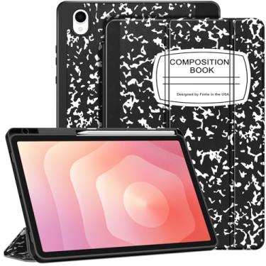 Imagem de Fintie Capa fina para Samsung Galaxy Tab S11 5G modelo 2025 de 11 polegadas (SM-X730/X736B) com suporte de caneta S integrado, capa traseira com suporte inteligente de TPU macio, função despertar