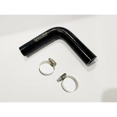 Imagem de Mangueira de silicone aquecedor 16 mm ID 16 mm curva de 90 graus moldada 10.2 cm x 10.2 cm Long LS Swap para LS1 LSX LS2 LS3 LQ4 LQ9 (preto)