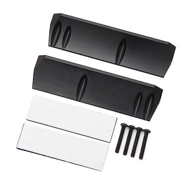 Imagem de Acouto POM Sliders ESC Placa Lateral de Expansão do Receptor de Bateria TRX4M Defender e 1/18 RC Crawler Car - Plástico POM, Leve, Fácil Instalação Com Fita Dupla Face de Espuma - Terreno 1/18