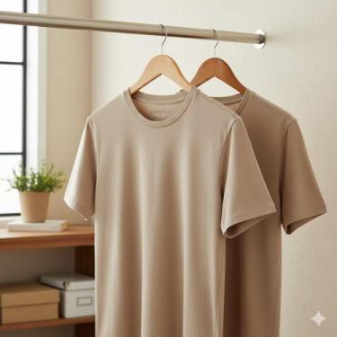 Imagem de Kit 2 Camisetas Masculina Hering Super Cotton, P