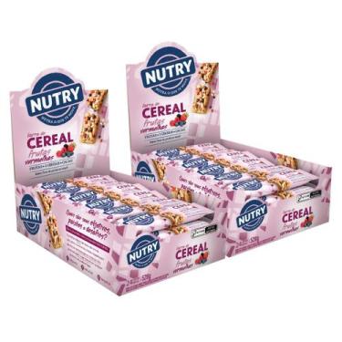 Imagem de 2x Barra de Cereais Nutry Frutas Vermelhas 24 Unidades 22g, Frutas Ver