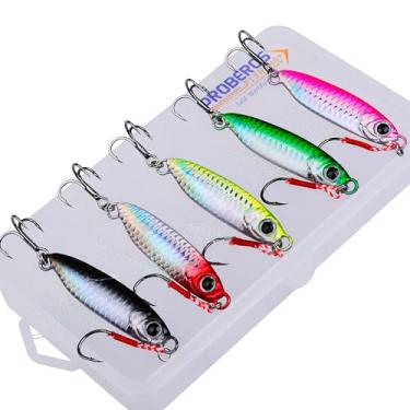 Imagem de 5 peças Kit de Isca Pesca Artificial Simulada Realista Acessório para Offshore Trolling Barco em Água Doce e Salgada