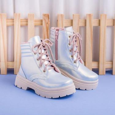 Imagem de Bota Branca Coturno Pinokio Menina Com Zíper - PINOKIO CALÇADOS, Branc