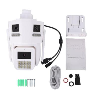 Imagem de Acouto Câmera de Segurança WiFi 6MP Com Lente Tripla Sem Fio PTZ Câmera de Detecção Humana IP66 à Prova de água Com Cobertura de 360 ​​graus