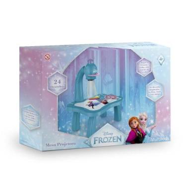 Imagem de Mesa Projetora Frozen Multikids com 24 Desenhos - BR2534, Rosa, Azul