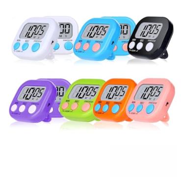 Imagem de Temporizadores digitais para sala de aula, despertador magnético de cozinha, cronógrafo de 6 segundos pequenos de cores para assar, laboratórios de biologia de estudantes e exames de admissão à escola