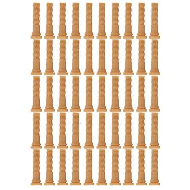 Imagem de Ainoli 50 peças de remoção de pelos de dedos de aves, bastão de remoção de pelos de alta taxa, selecionador de depenador de dedo para frango (Cor amarela do tendão da carne)