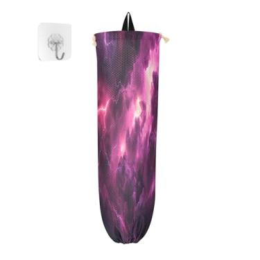 Imagem de xigua Suporte de plástico Lightning para parede com cordão, pacote com 2, organizador de sacolas de compras reutilizáveis, decoração para bolsas, meias, roupas íntimas e gravatas