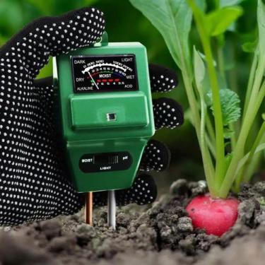 Imagem de Higrometro Medidor De Umidade / Luz / Ph Verde Para Plantas - Top Gard