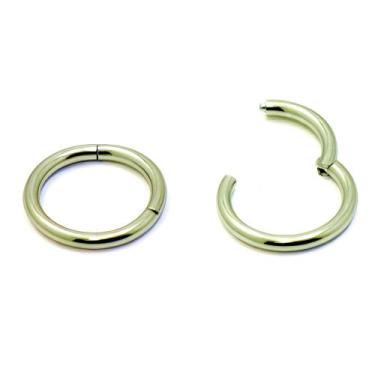 Imagem de Piercing Argola Articulada Click 1.2mm em Titânio Amarelo Claro 55v - 
