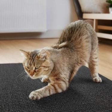 Imagem de Kit 2 Arranhadores Adesivo Premium: Sofá, Cama e Móveis Para Gato - Protetor Pet Anti Estresse (Cinza Chumbo,100x50cm)