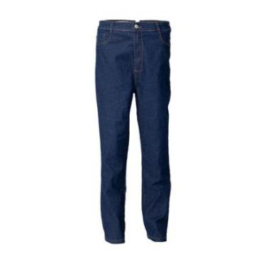 Imagem de Calça Jeans Feminina Sawary Plus Size Reta Azul Escuro-Feminino