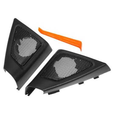 Imagem de ACROPIX Caixa de som interior da porta do carro, janela, uma capa de pilar, acabamento do tweeter, painel de alto-falante adequado para BMW Série 5 2009-2016 com chave de fenda ABS preto - Pacote com