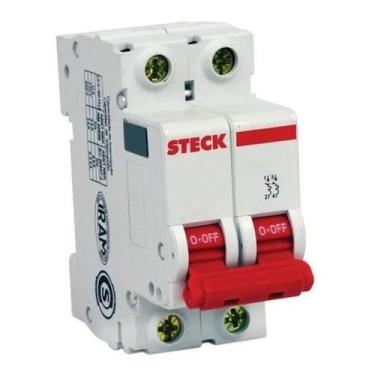 Imagem de Disjuntor Bipolar 50A Curva C - Sdd62c50 Steck