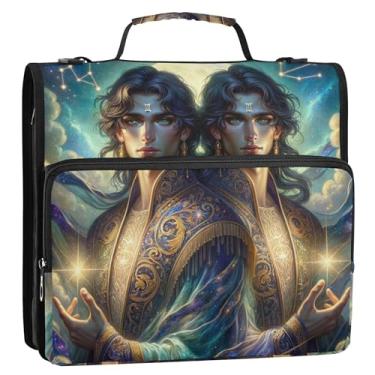 Imagem de Pasta escolar azul Mystic Gemini - bolsa organizadora de documentos