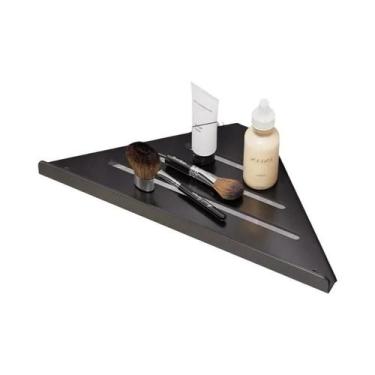 Imagem de Prateleira De Canto Para Banheiro Sem Perfuração Montada Na Parede Tri