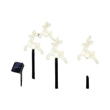 Imagem de Lâmpadas Solares Para Caminhos De Jardim Ao Ar Livre De Natal, Conjunt