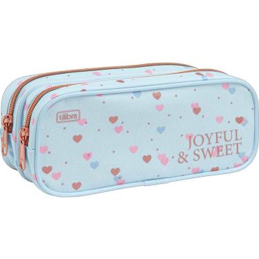 Imagem de Estojo Duplo Académie Coração Metalizado - Tilibra