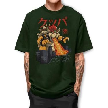 Imagem de Camiseta BOWSER KAIJU Camisa Estampada 100% Algodão - loja dinka, M, V