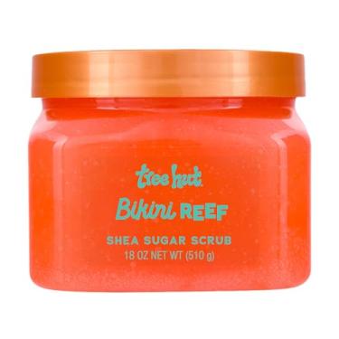 Imagem de Tree Hut Bikini Reef Shea Sugar Scrub 510 g, esfoliante ultra hidratante e esfoliante para cuidados nutritivos essenciais do corpo