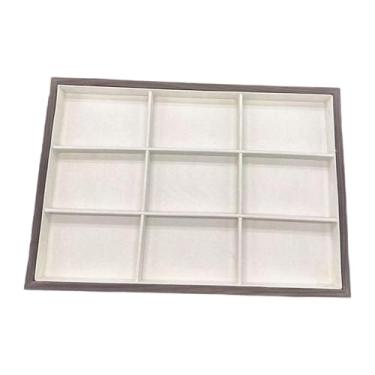 Imagem de predolo Bandeja Organizadora de Joias Portátil e Prática em Madeira para Presentes, Porta-Joias Multifuncional para Grampos de Cabelo e Presentes para Mães, 9 Compartimentos