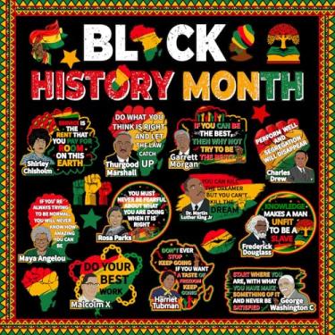 Imagem de Decorações de quadro de avisos do mês da história negra