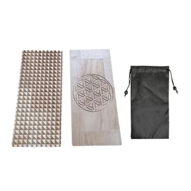 Imagem de Baoblaze Prancha de madeira Board, ideal para meditação, portátil e fácil de transportar, perfeita para academia em casa. Prancha premium para massagem
