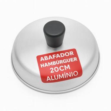Imagem de Abafador para Hambúrguer 20 cm em Alumínio  Cozimento Rápido, Uniforme