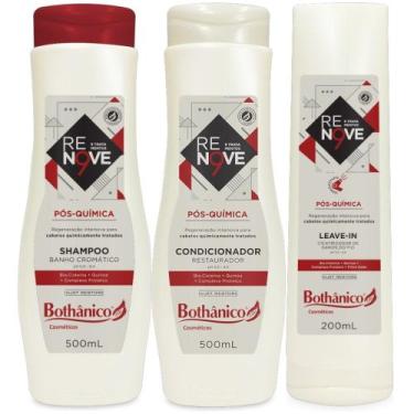 Imagem de Kit Pós Química Renove Shampoo + Condicionador 500ml + Leave In 200ml 