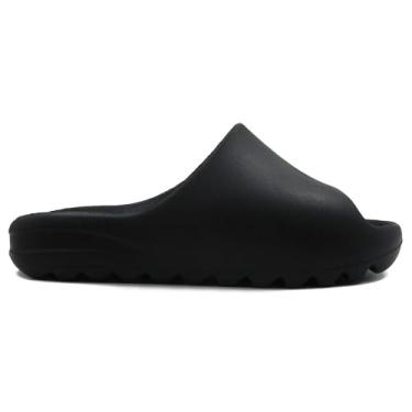 Imagem de Chinelo Masculino Slide Nuvem em EVA Anatômico Leve Conforto Premium Solado Tratorado Antiderrapante Slip On Casual (Preto, BR, Adulto, Faixa Numérico, 41, 42)